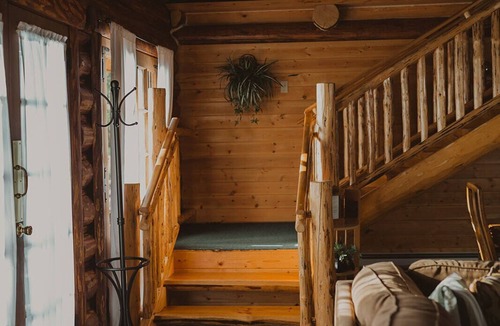 Seeley Lake Cabin | Seeley Cabin at Tamaracks Resort, a log lakefront cabin on Seeley Lake, Montana.