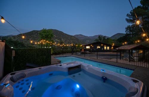 Three Rivers House | Sequoia Views | Pool, Hot Tub, Trail, & EV Charger