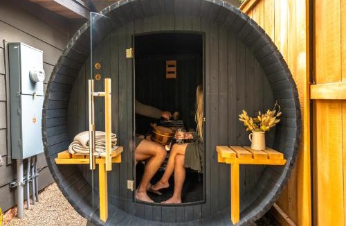 Cascade House | Serene Riverside Retreat with Sauna, Hot Tub, Fire Pit by Forest & Peak Retreats