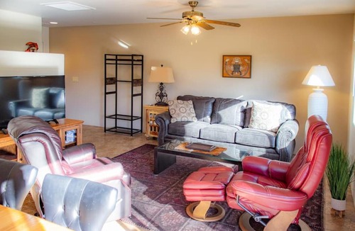 West Sedona Apartment | Shaman's Den - Aptly decorated space w/a view