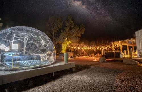 Glendale House | Sky Dome Hot Tub Climbing Wall Hammock Tents EV