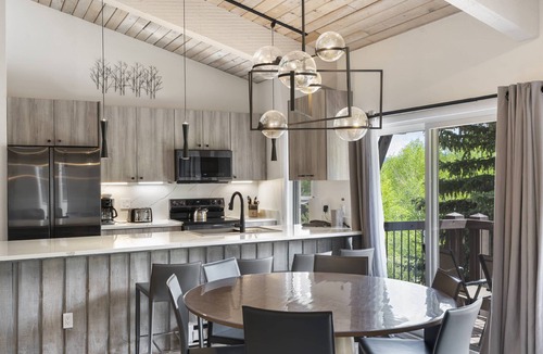 Snowmass Village Condo | Snowmass Mtn Views! Updated Decor, Balcony, Pool, Hot Tub, Gas FP, W/D & Shuttle Access