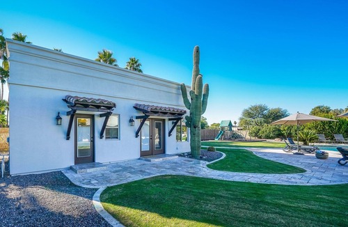 Shea North Estates House | Spacious backyard with amazing casita