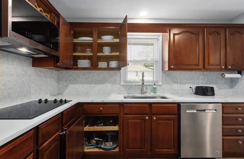 Lenexa House | Spacious King Beds! Quiet & Walkable| Fenced Yard