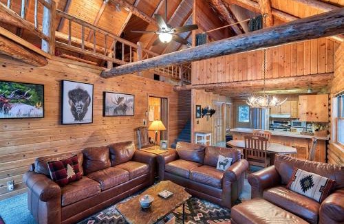 Island Park House | Spacious Log Cabin Retreat with Game Room & Hot Tub Near Island Park, Idaho