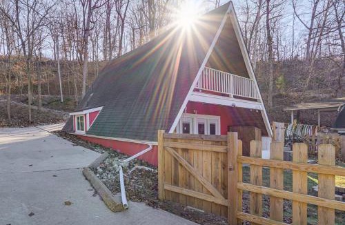 Rocky Mount House | Steps to Shared Dock: Lake of the Ozarks A-Frame!