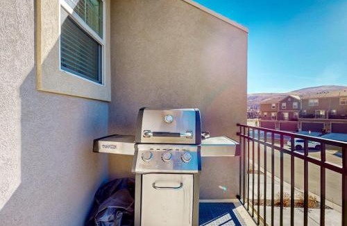 Park City House | Stunning dog-friendly retreat with large balcony fireplace & mountain views