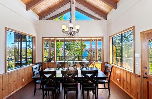 Lake Arrowhead House | Stunning LAKE VIEW Game Room Spa Walk To Village