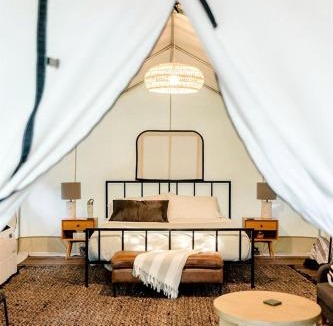 Saylorville Other | Stunning Tented Cabin with Fire Pit in Des Moines, Iowa