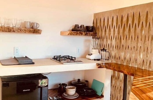 Barra de Colotepec Apartment | Suite 5. Jacuzzi privado con vista panorámica.