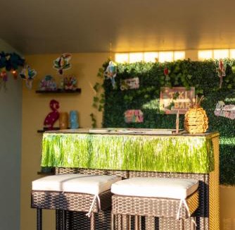 Encanto House | The Glow-Up House - Pool Spa Glam Room