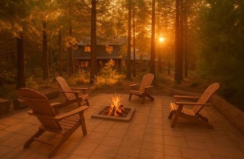 Shaver Lake House | The Sparrows Nest Cozy Charm Fire Pit Fun