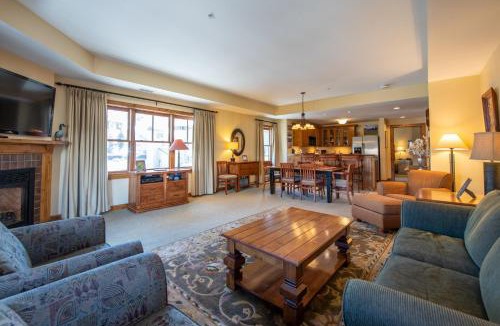 Mount Crested Butte Apartment | Two Bedroom Condo with Balcony over Mountaineer Square - Just Steps from the Slopes! condo
