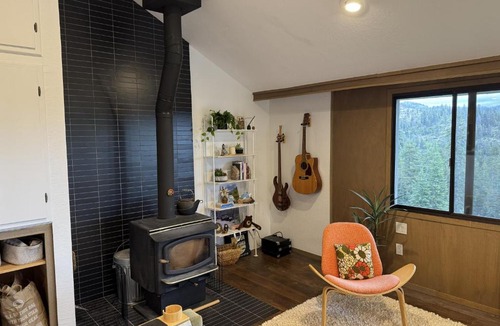 Bear Valley Apartment | Unique & Open Cabin with Atrium VH 125 apts