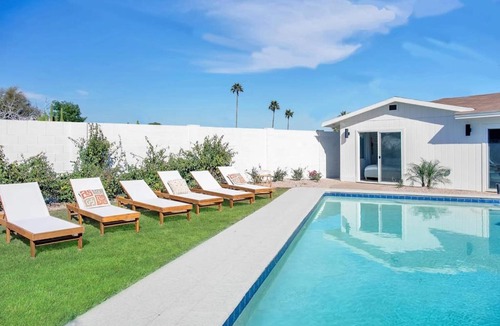 Melrose Village House | Upscale Desert Home Heated Pool