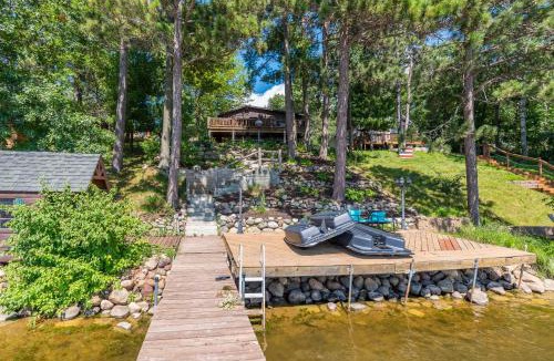 Pequot Lakes House | Waterfront Cabin with Bunkhouse