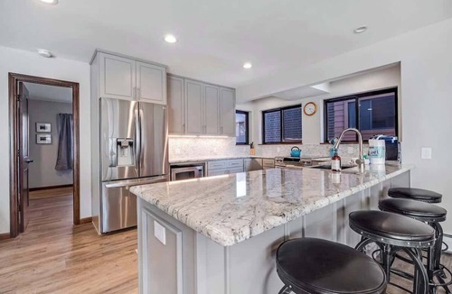 Frisco House | Waterfront Townhouse w/Mountain View & Hot Tub