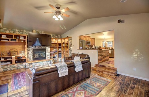 Whitefish House | Whitefish Luxury Escape w hot tub, fenced in yard