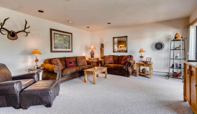 3 Br Unit With Fireplace & Mountain Views Condo