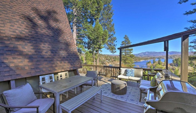A-Frame Home w/3 Decks & Lake Arrowhead Views!