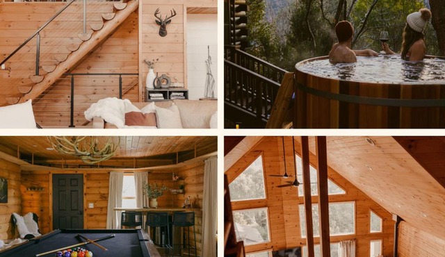 Award-Winning A-Frame with Cedar Hot Tub and Views