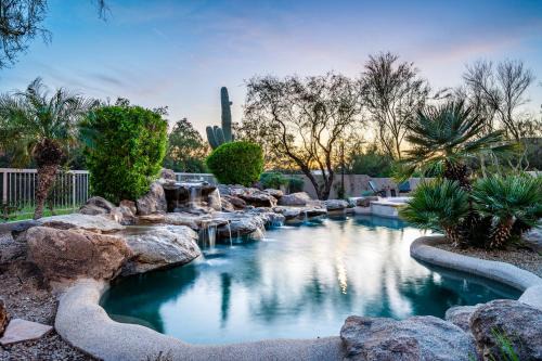 Barwick is a private oasis Practice on the putting green shoot pool and enjoy this city getaway.