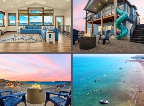 Bear Lake Cabin Sleeps 25 Ideal Beach Resort