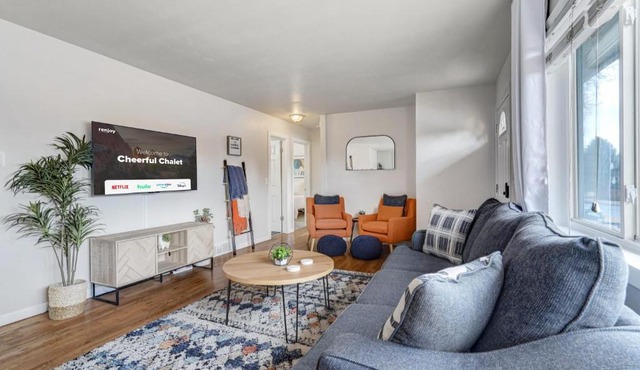 Cheerful Chalet Centrally Located w BBQ Pit