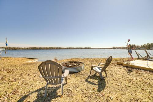 Deck & Scenic Views: Lakefront Cottage in Hale!