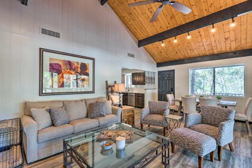 Deck w/Wooded Views: Rustic-Chic Prescott Cabin!