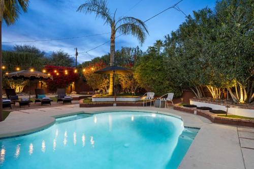 Desert Oasis - Epic Backyard Pool Bocce Firepit