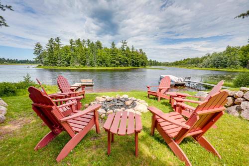 Dock, Fire Pit: Historic Lakefront Cabin in Mercer