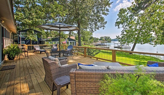 Dock & Lake Access: Tranquil Home in Hot Springs