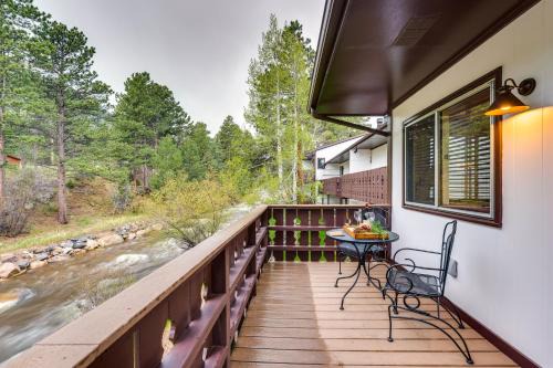 Estes Park Condo Rental: Balcony w/River Views!