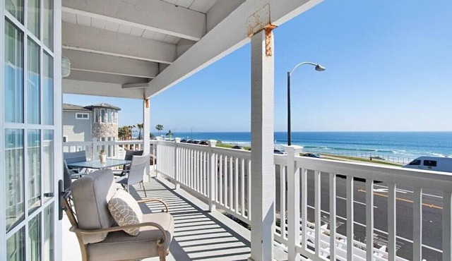 Expansive Ocean View, Private Balcony, Across from Beach