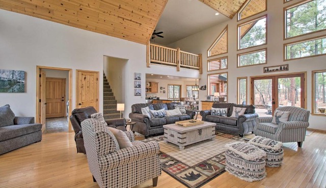 Family-Friendly Show Low Cabin with Deck and Game Room