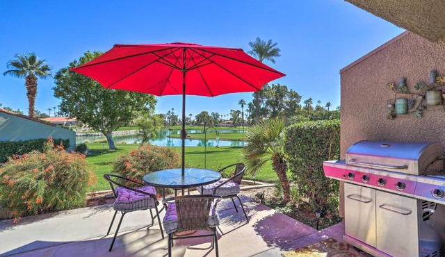 Golf Course View & Pool Access: Palm Desert Home
