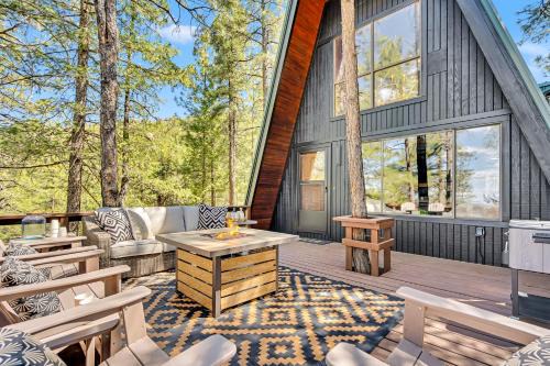 Green Roof A-Frame Endless Views Modern Cabin