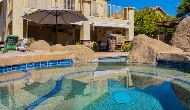 Group-Ready Glendale Oasis w/Pool Grotto + Slide