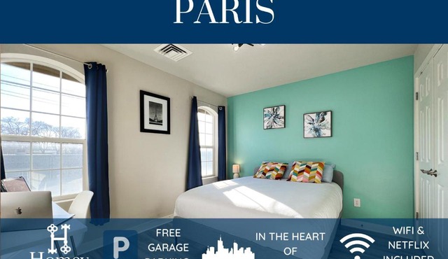 HOMEY PARIS - NEW/Free garage parking/Downtown Salt Lake City