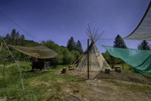 Incredible Secluded Tipi Nestled Amidst Trees and Fire Pit Provided in Garden Valley, Idaho