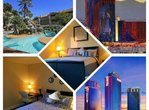 Lovely condo! Walking distance to the Strip with pool and spa