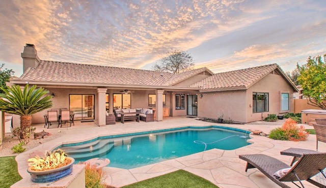 Luxurious Chandler Oasis with Heated Pool and Hot Tub!