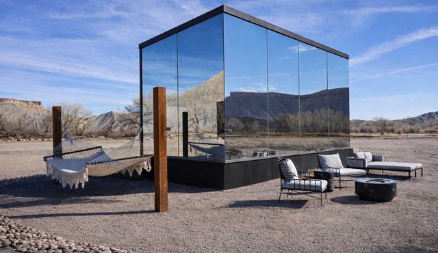 Luxury Glass Tiny House and Sauna