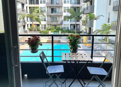 Luxury Marina Breeze Pool View Suite - 1BR, Pool, Balcony, Hot Tub, Gym