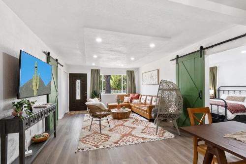 Modern Family Home Rooftop Patio Game Room