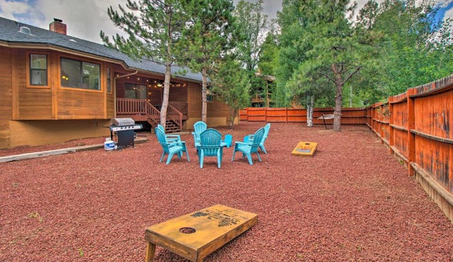 Modern Pinetop Cabin with Game Area, Deck and Fire Pit