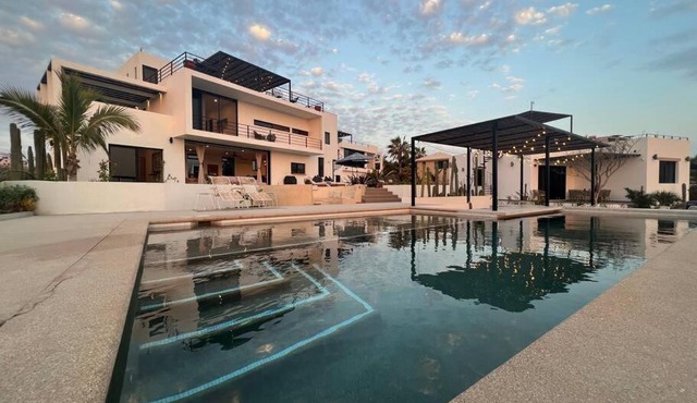 New, modern compound w/pool - short walk to beach