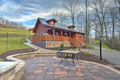 Rustic Dundee Log Cabin w/Hot Tub & Forest Views!