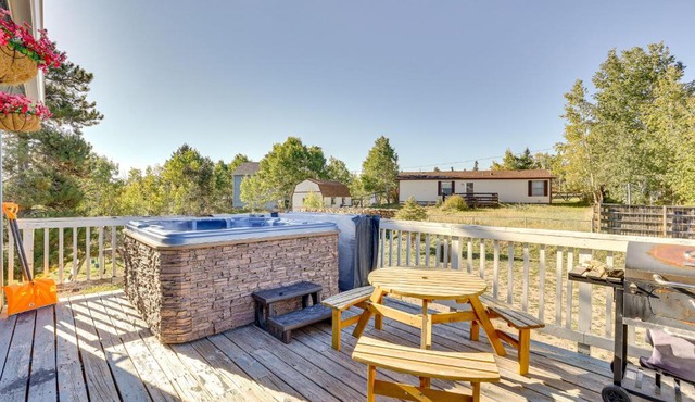 Serene Fairplay Home with Hot Tub and Fireplace!